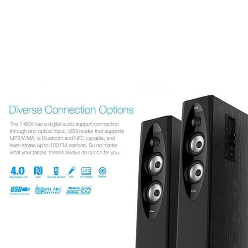 F&D T60X Floorstanding Tower Speaker - Black image