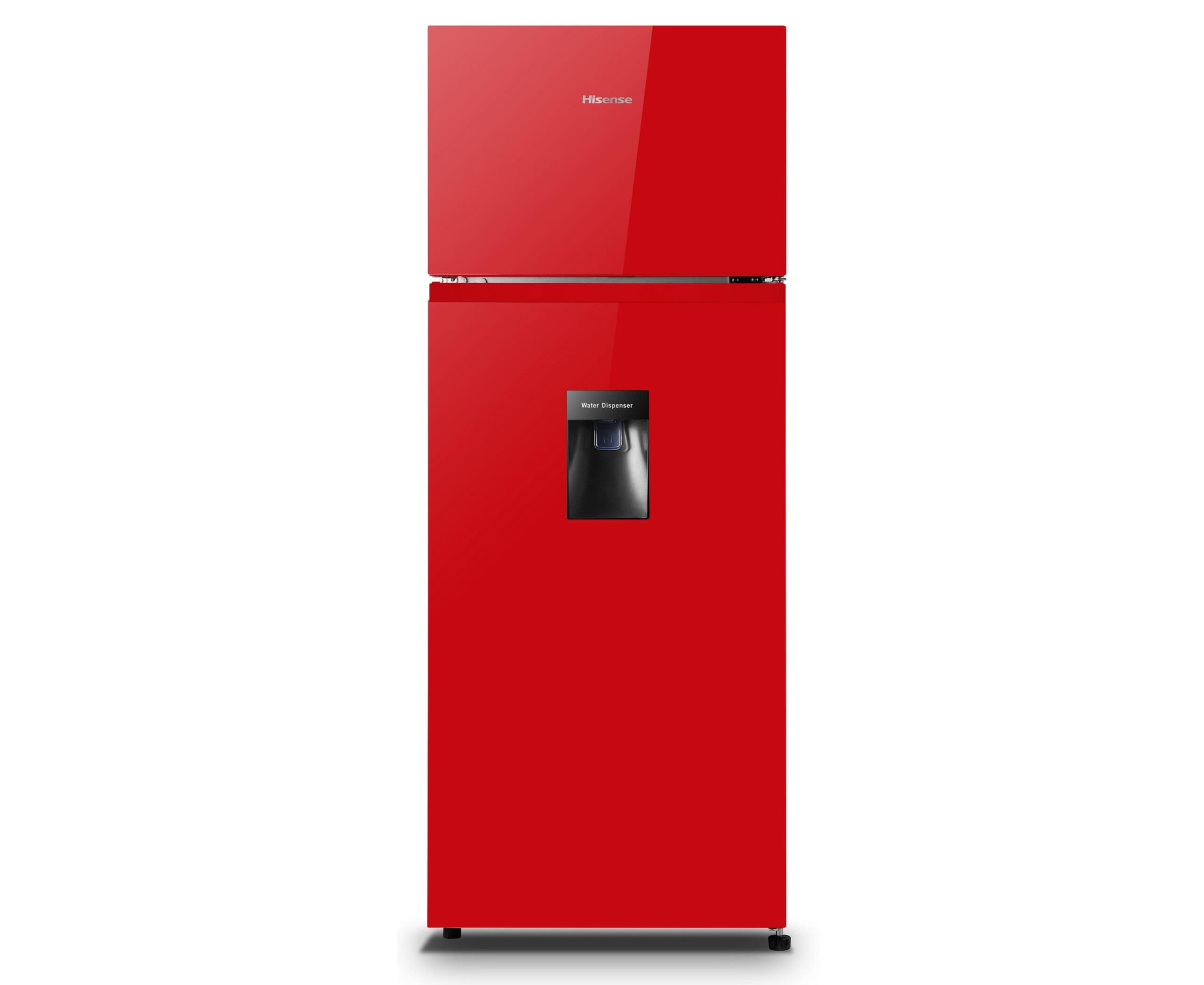 Hisense 205LTRS Red double door Fridge with dispenser DRB-205 image