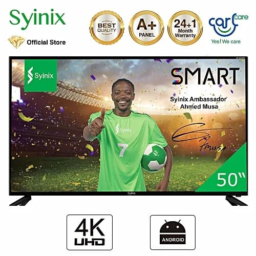Syinix 50″ Inch Android 4K UHD Smart LED TV  image